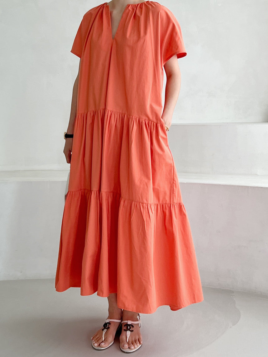 Hannah - Vestido midi a capas