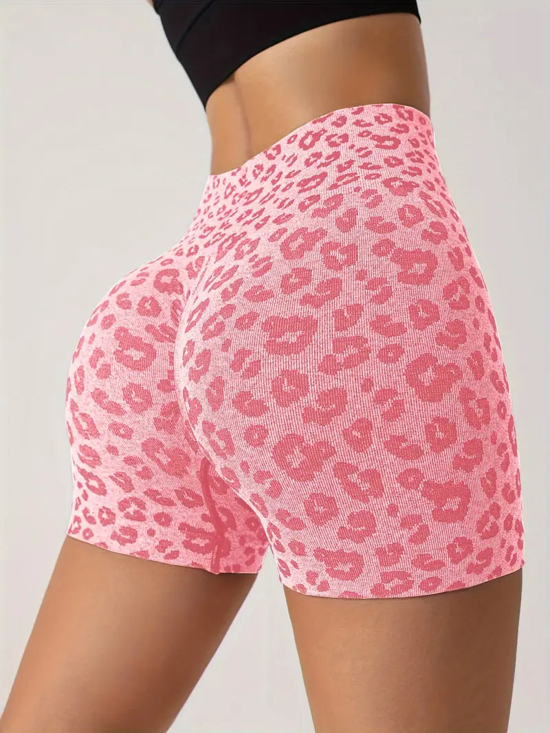 Venice – Shorts con estampado de leopardo sin costuras