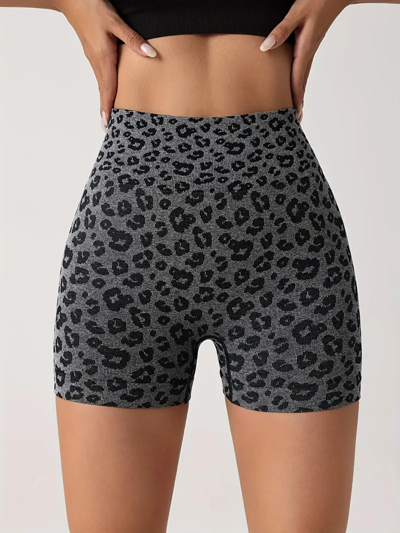 Venice – Shorts con estampado de leopardo sin costuras