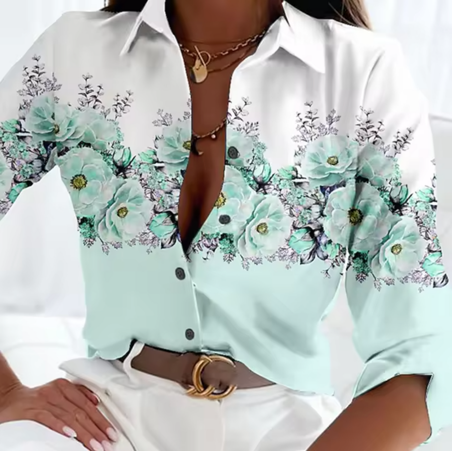 Freesia – Blusa con estampado floral