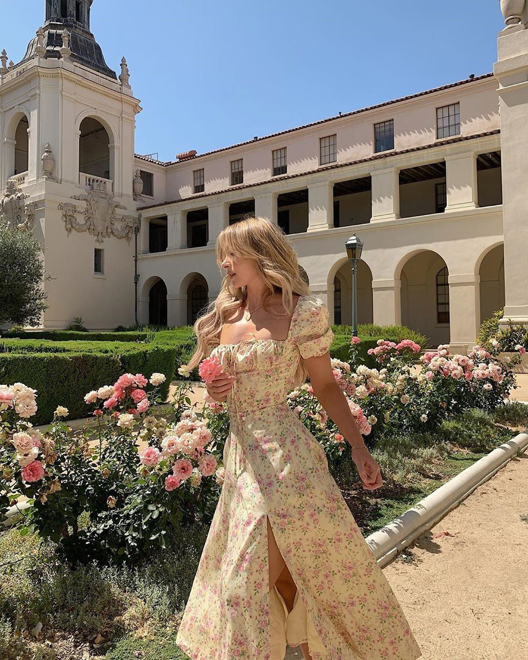 Julia - Vestido elegante floral pulido