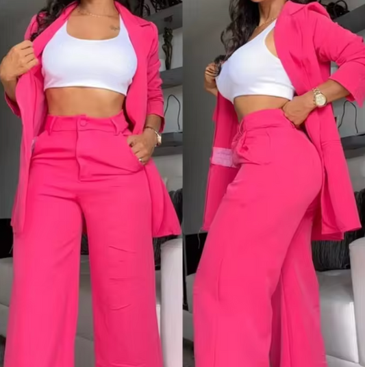 Aria – Conjunto blazer y pantalón manga larga