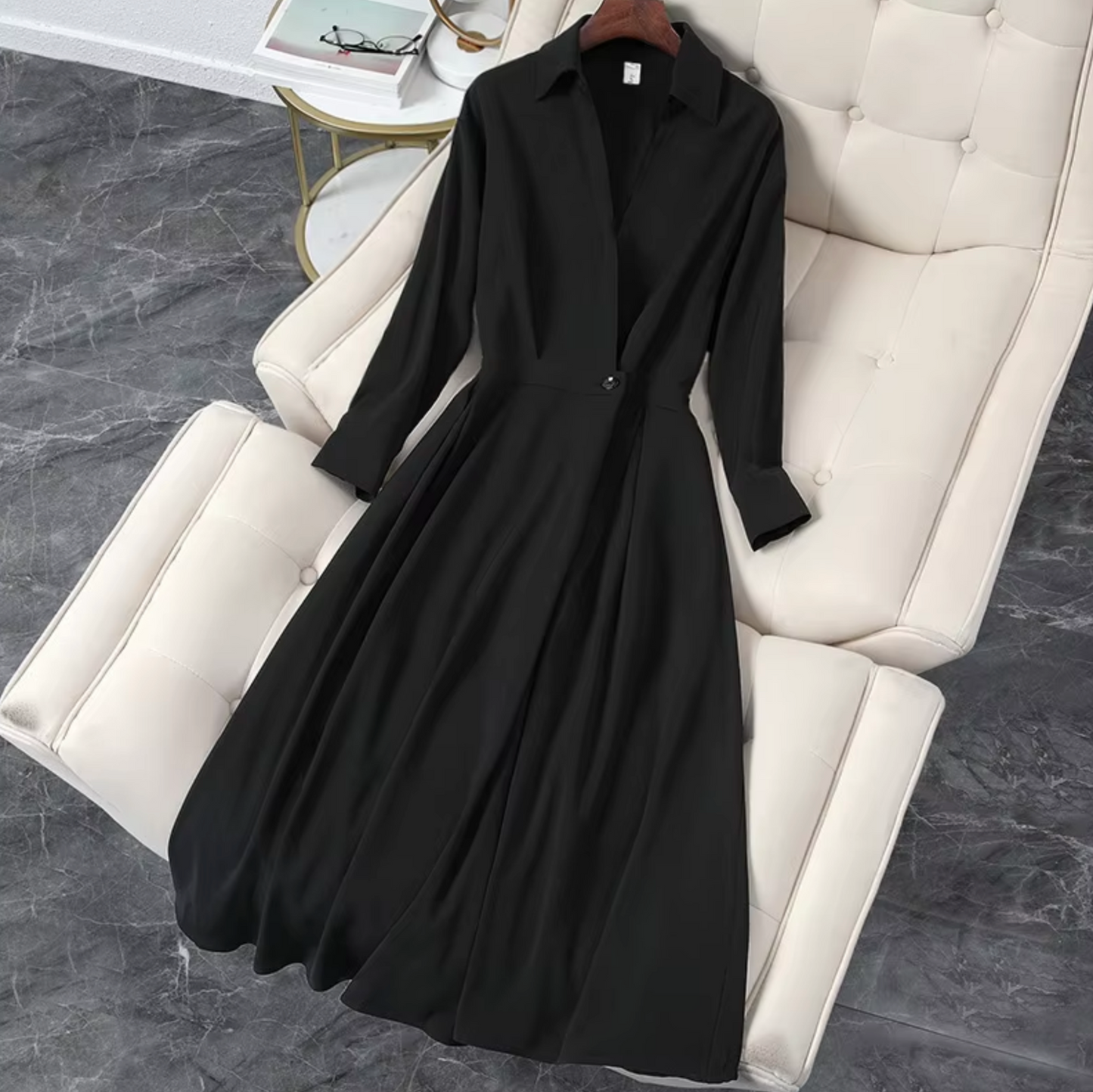 Charlotte - Vestido elegante de manga larga