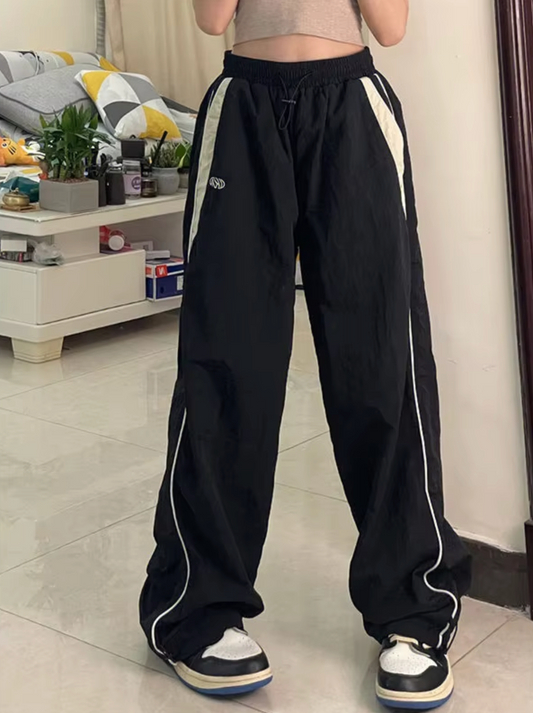 Kera – Pantalón jogging ancho de algodón