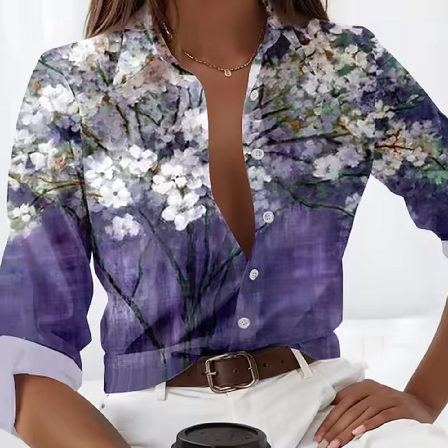 Freesia – Blusa con estampado floral