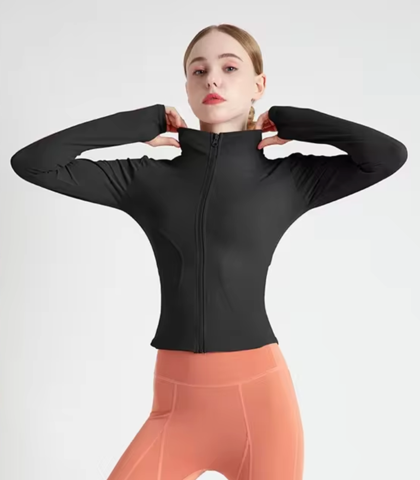 Kelly – Top de yoga ajustado con mangas largas