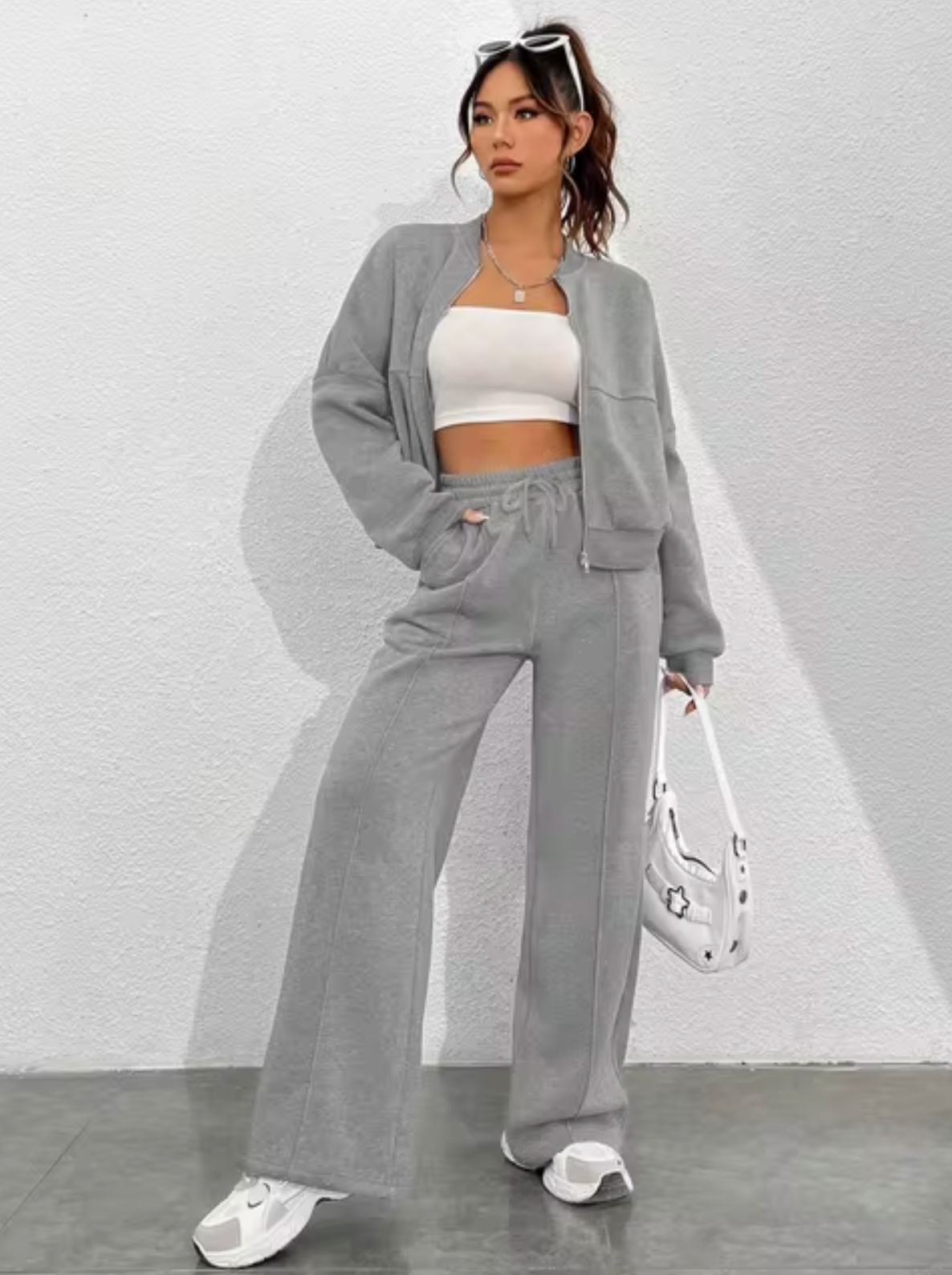 Shama – Conjunto bomber y pantalón de algodón