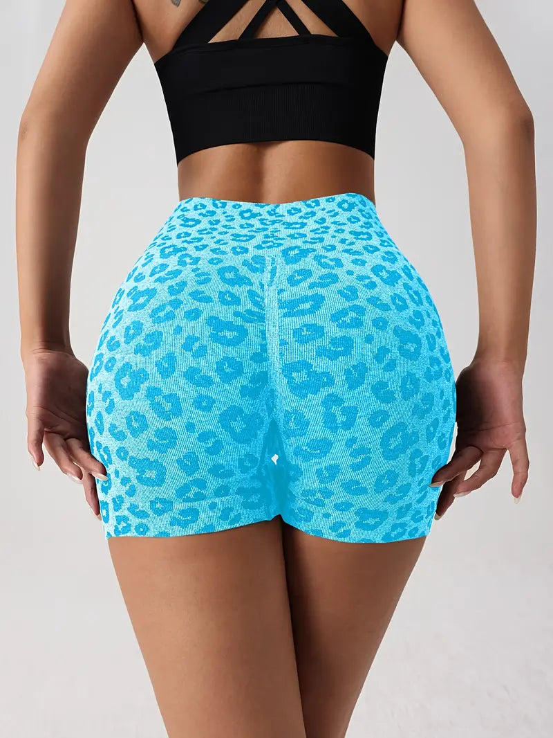 Venice – Shorts con estampado de leopardo sin costuras