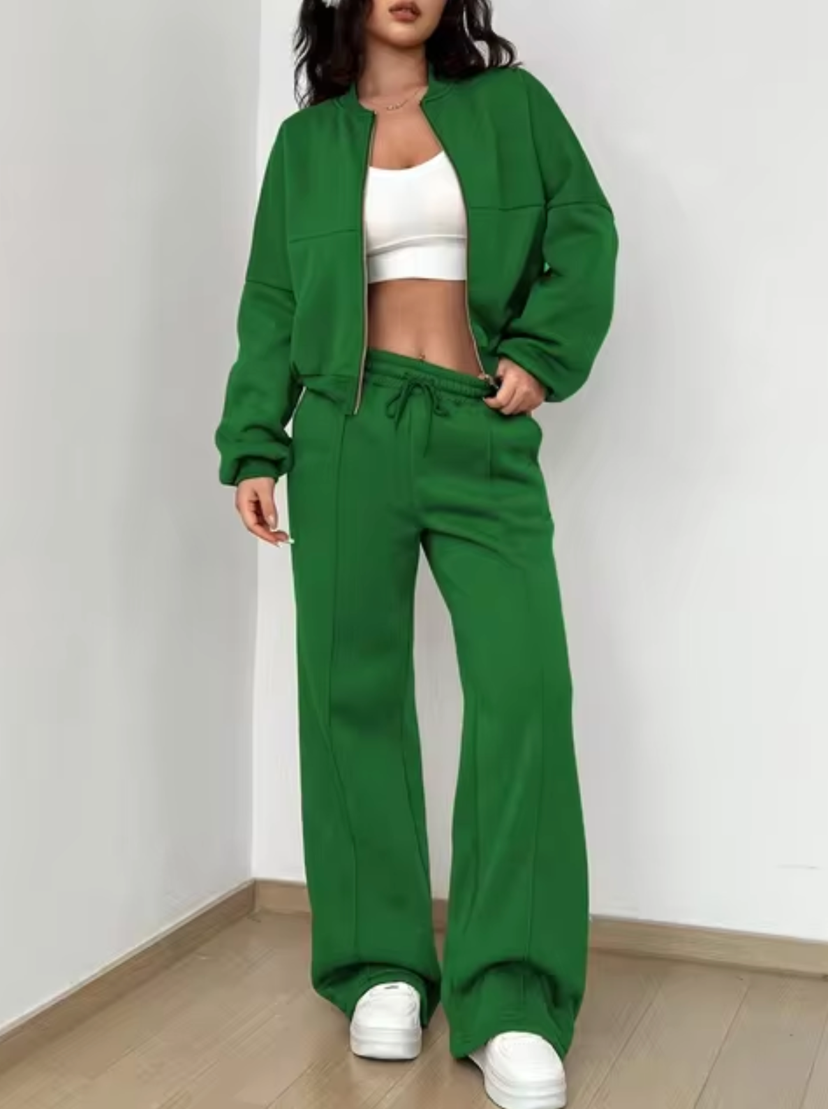 Shama – Conjunto bomber y pantalón de algodón