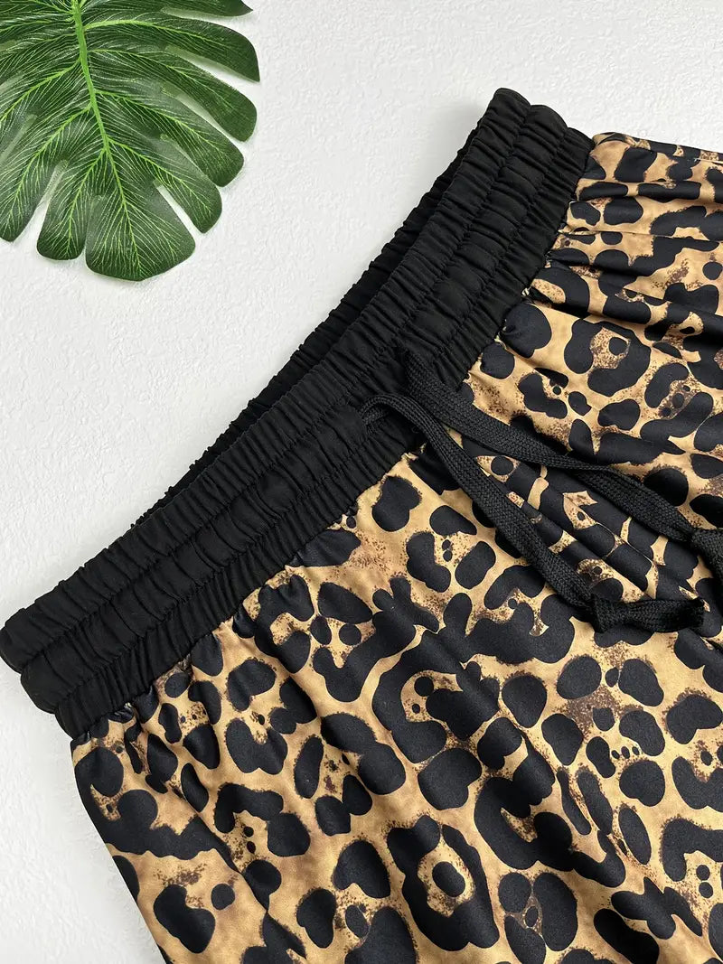 Eloise – Pantalón holgado estampado leopardo