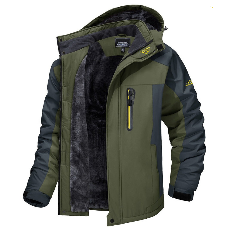 Karlo - Chaqueta de invierno cálida e impermeable para hombre