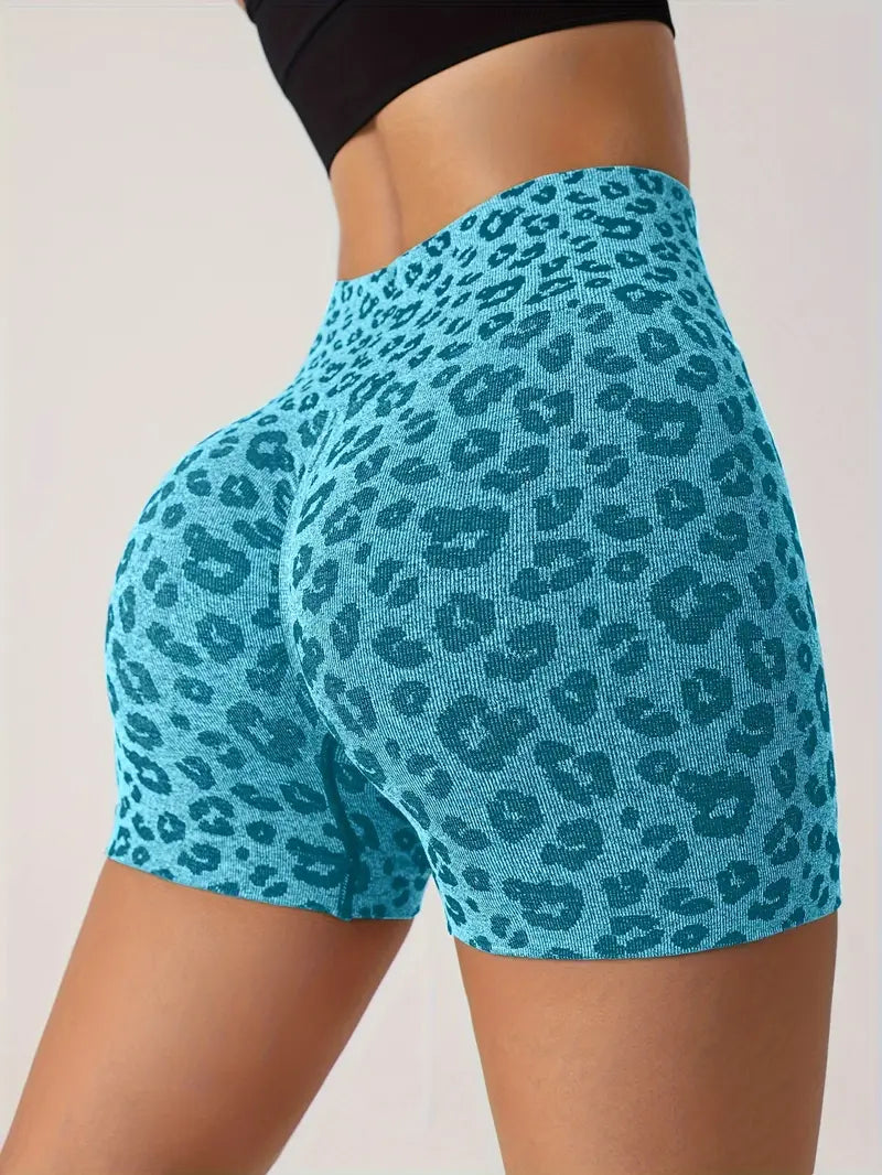 Venice – Shorts con estampado de leopardo sin costuras