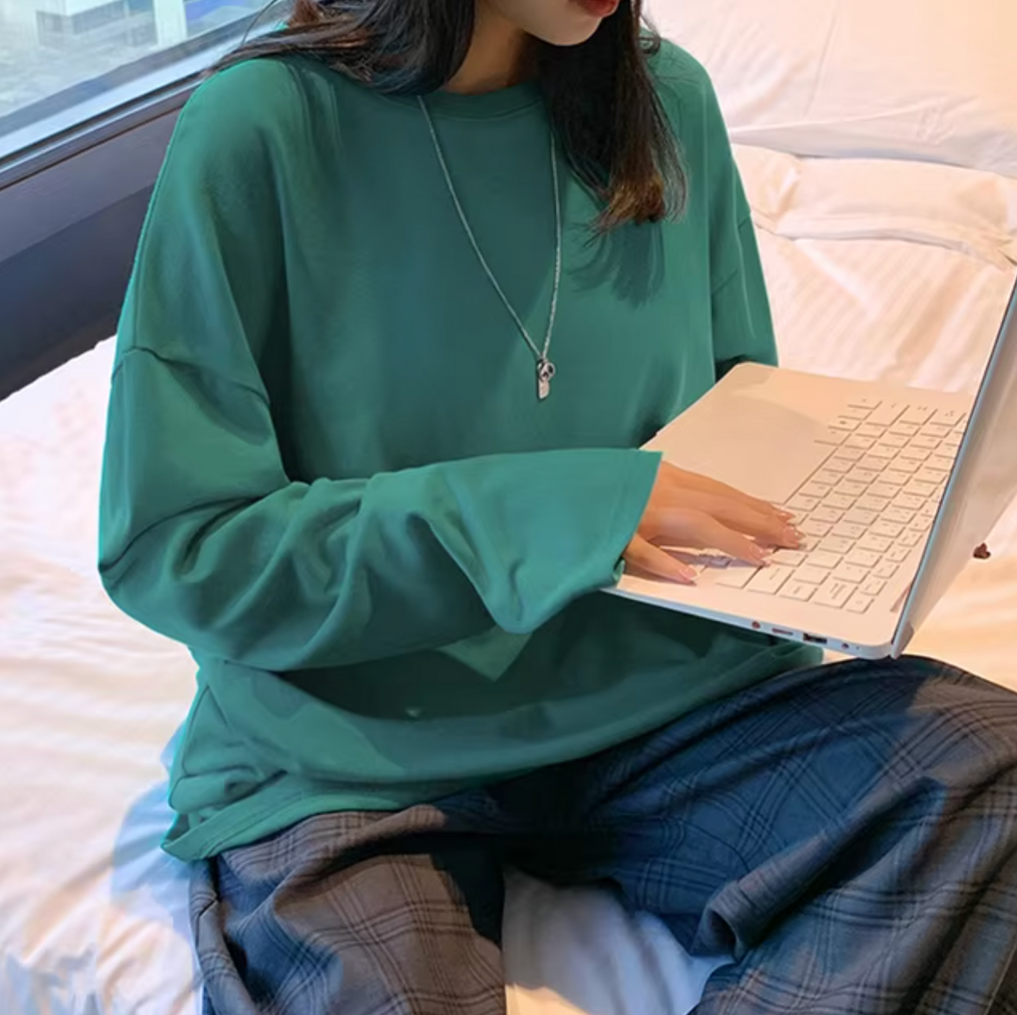 Alodia – Camisa oversize de manga larga