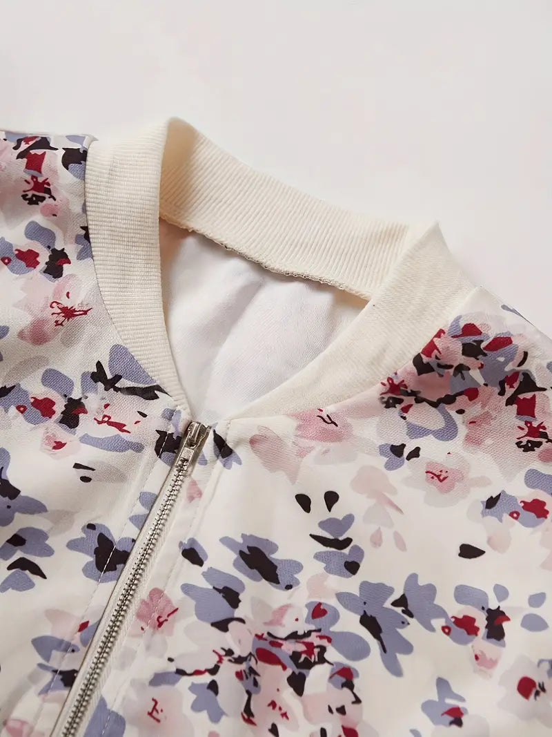 Yori – Cazadora bomber con estampado floral