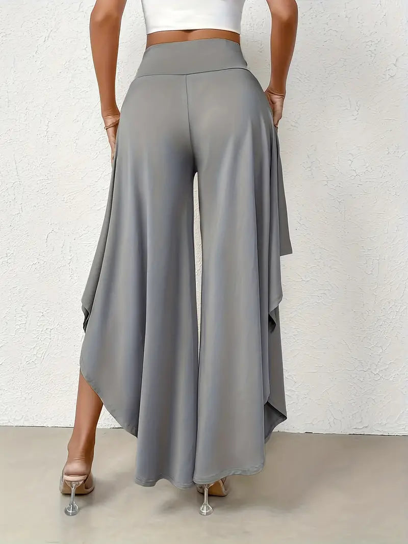 Samira – Pantalón elegante con dobladillo asimétrico