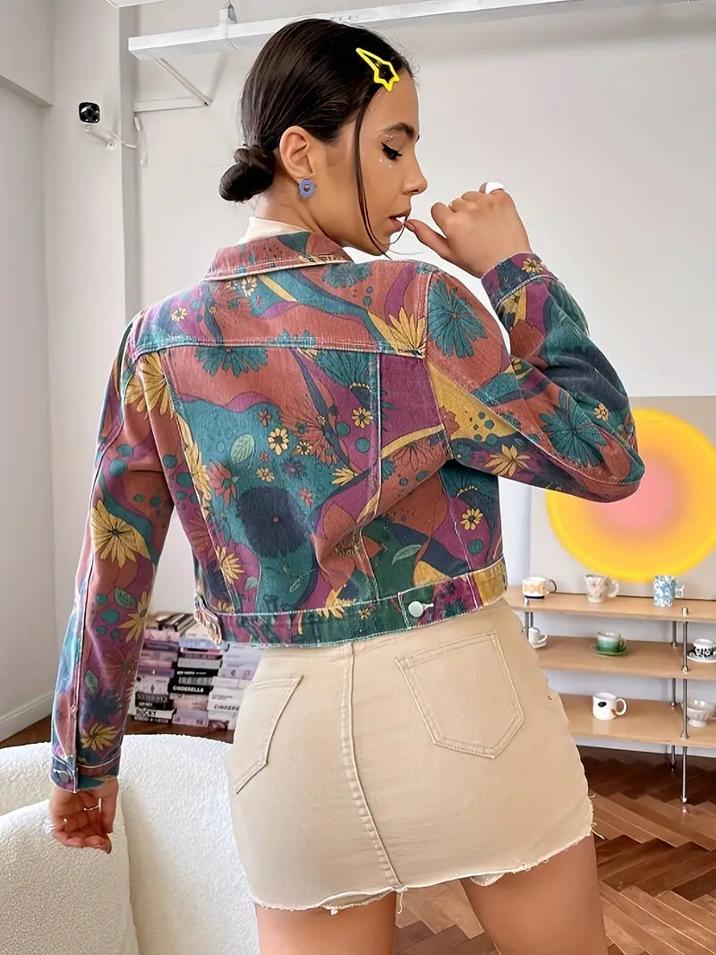 Hazel – Chaqueta vaquera corta de colores