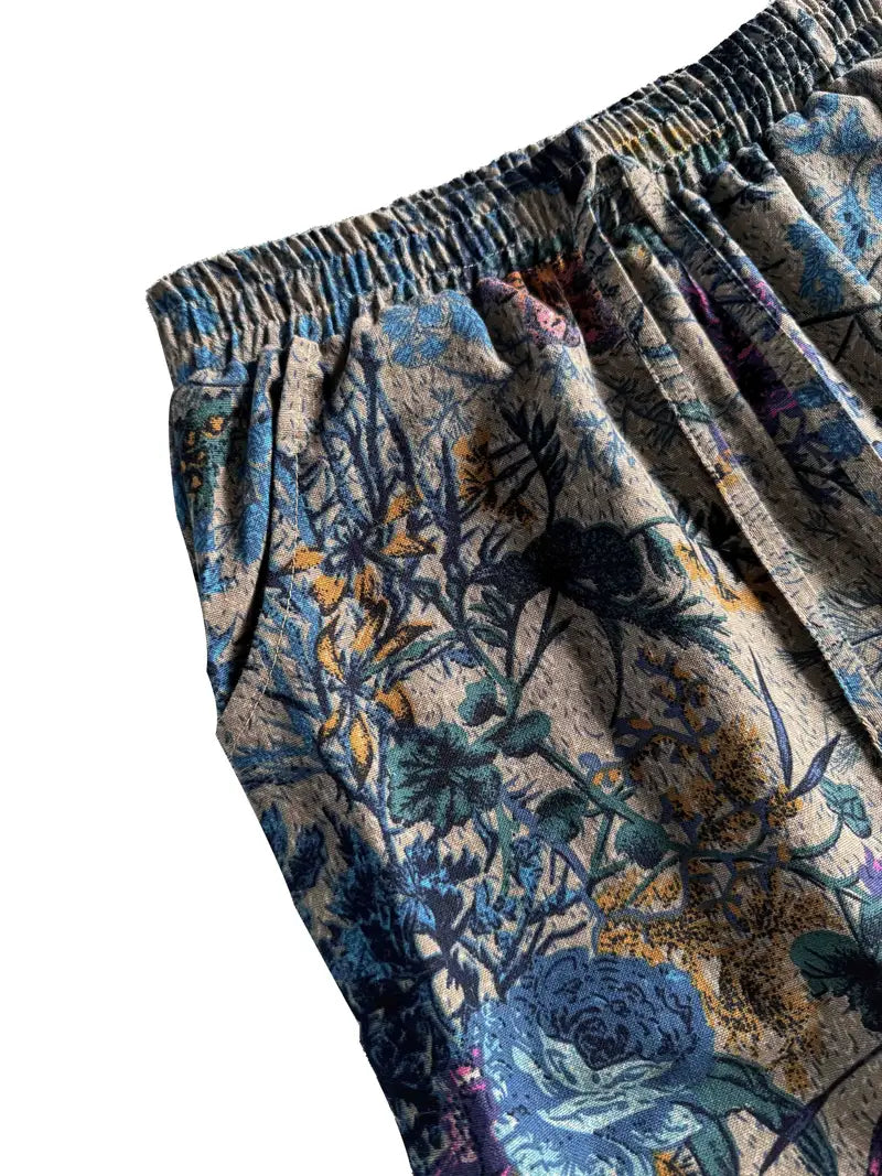 Jia – Pantalón ancho con estampado floral