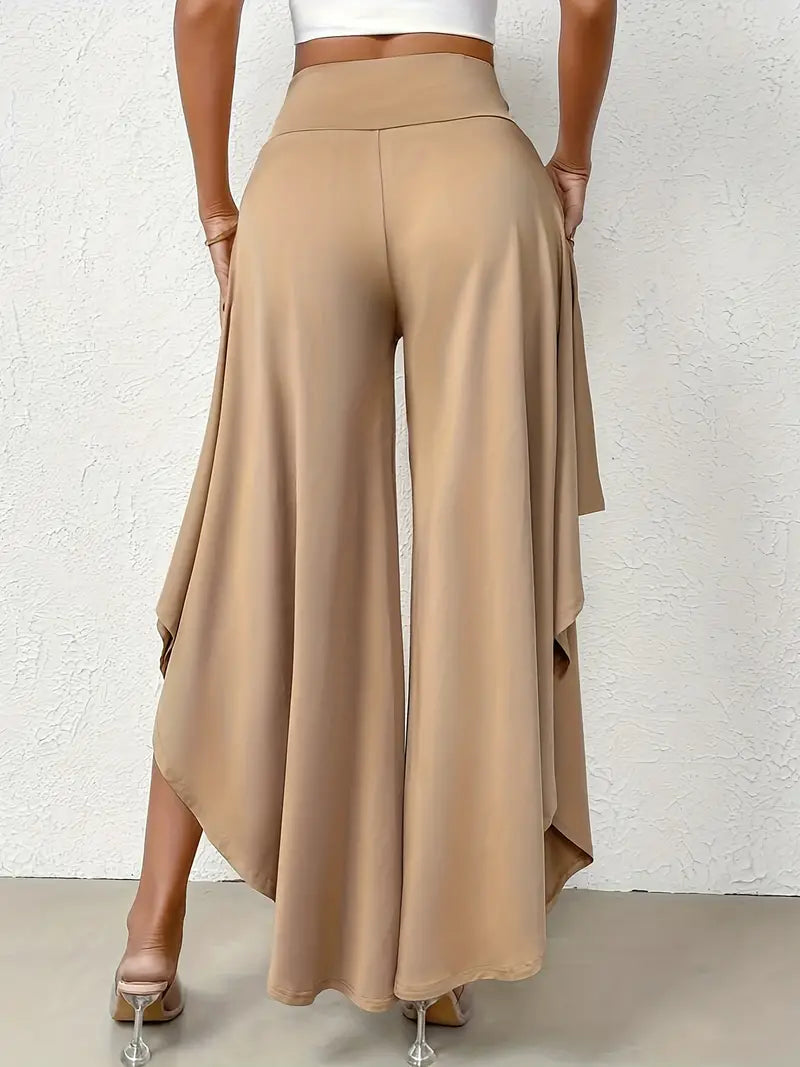 Samira – Pantalón elegante con dobladillo asimétrico