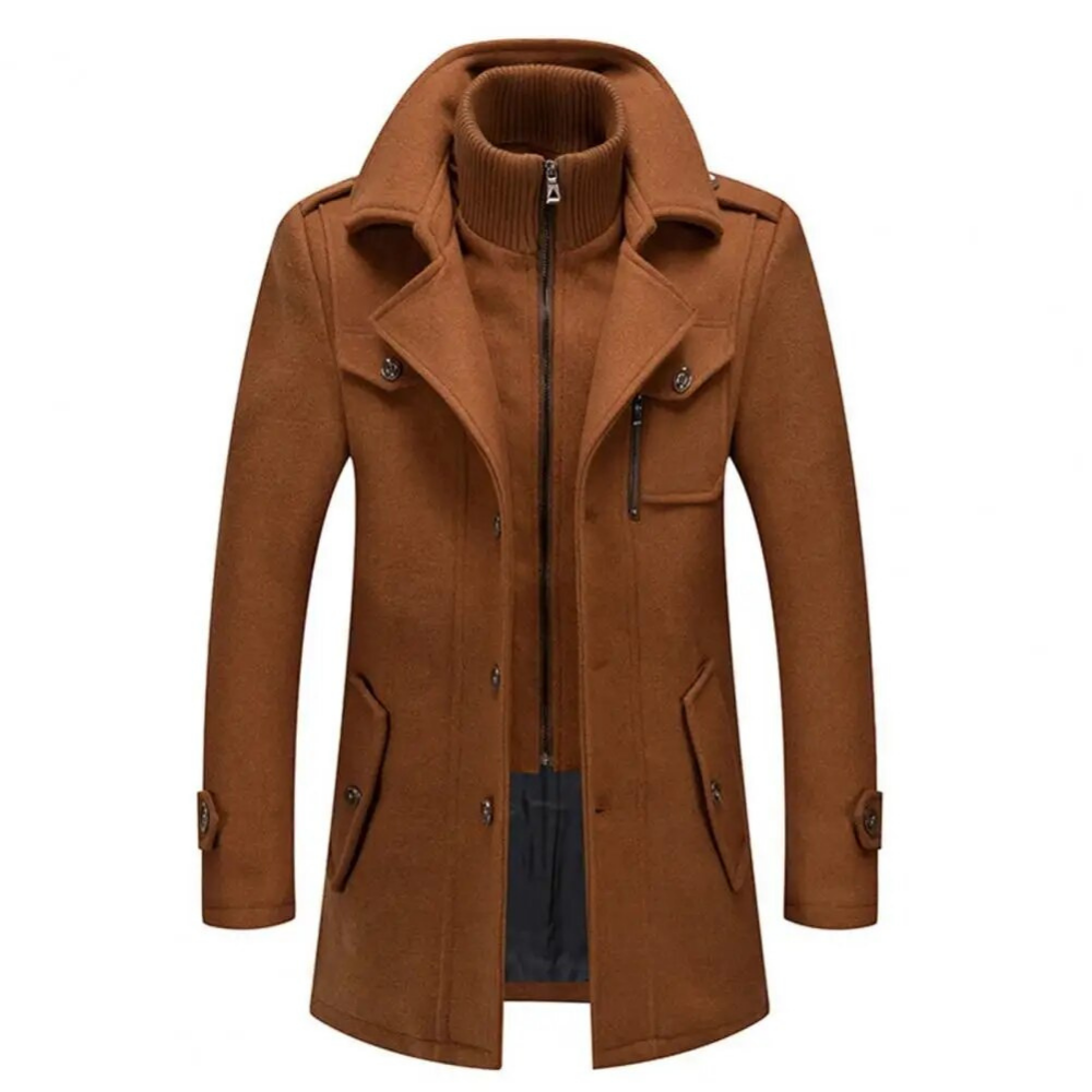 Grayson - Chaqueta de moda con doble cuello para hombre