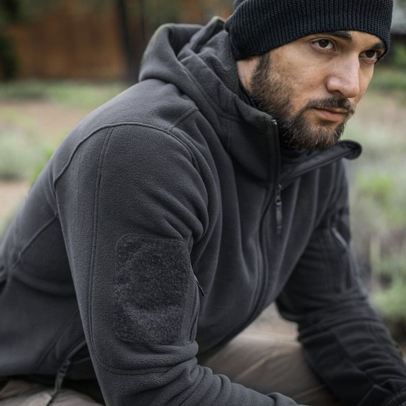 Jack - Chaqueta para Hombre Estilo Militar con Capucha para Deportes