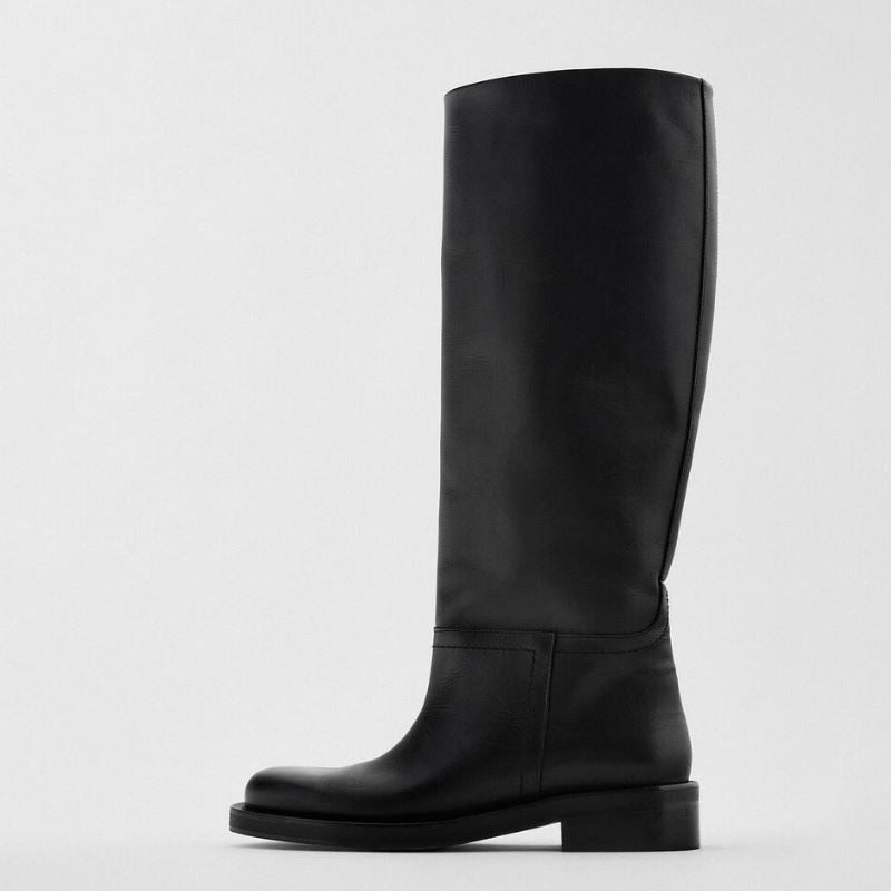 Mayet - Botas Altas de Piel para Mujer