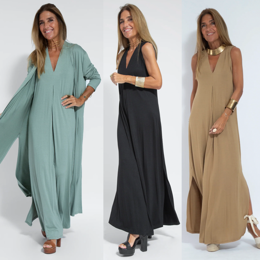 Saige - Elegante maxi vestido