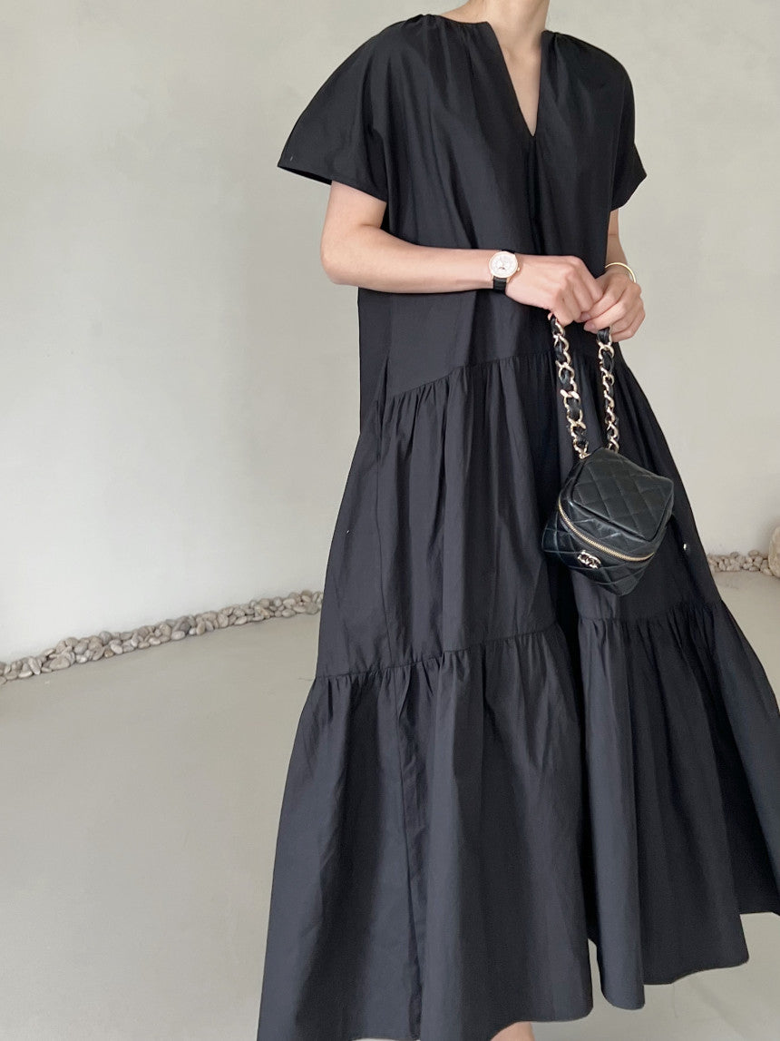 Hannah - Vestido midi a capas