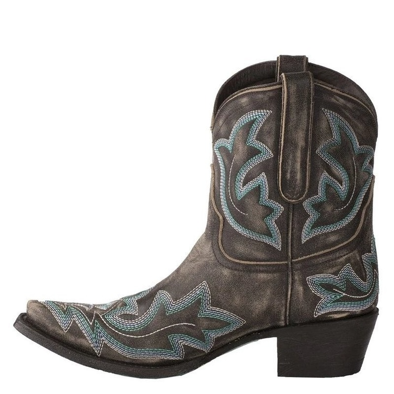 Laurice - Botas cowboy de piel bordadas