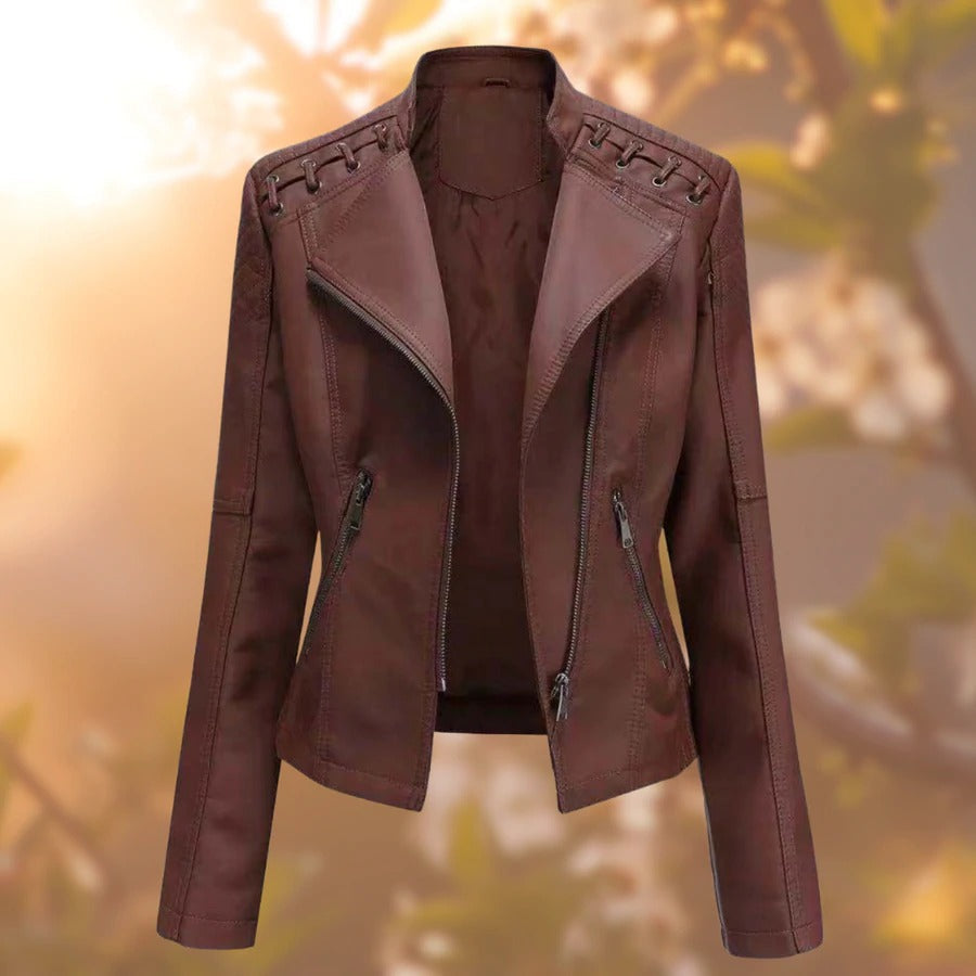 Lana - Chaqueta de cuero para mujer elegante y atemporal