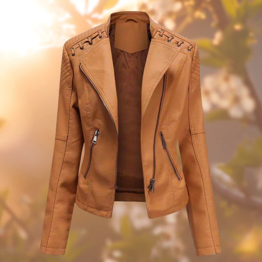 Lana - Chaqueta de cuero para mujer elegante y atemporal