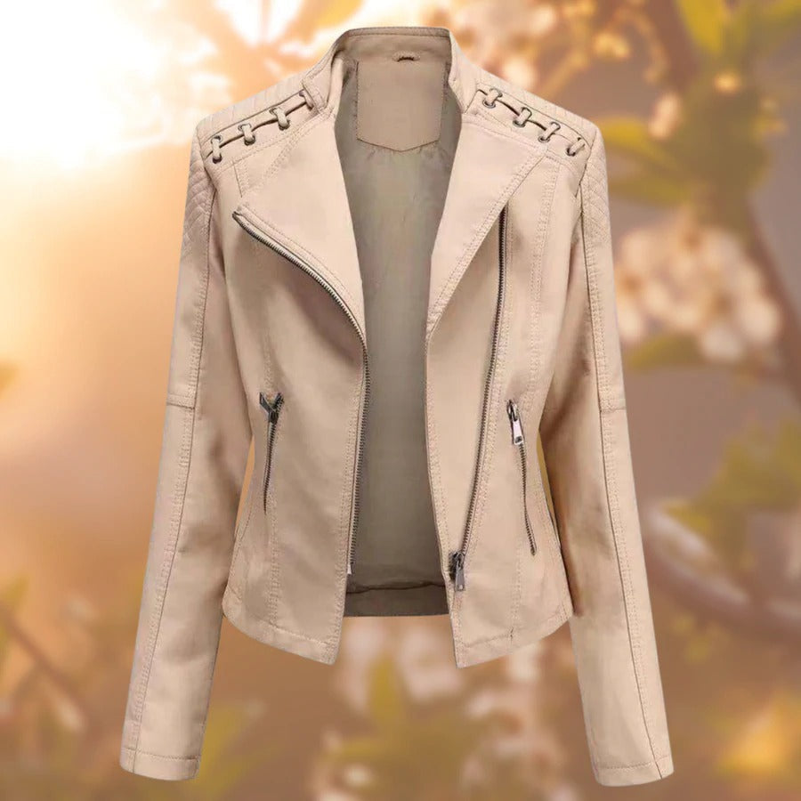 Lana - Chaqueta de cuero para mujer elegante y atemporal