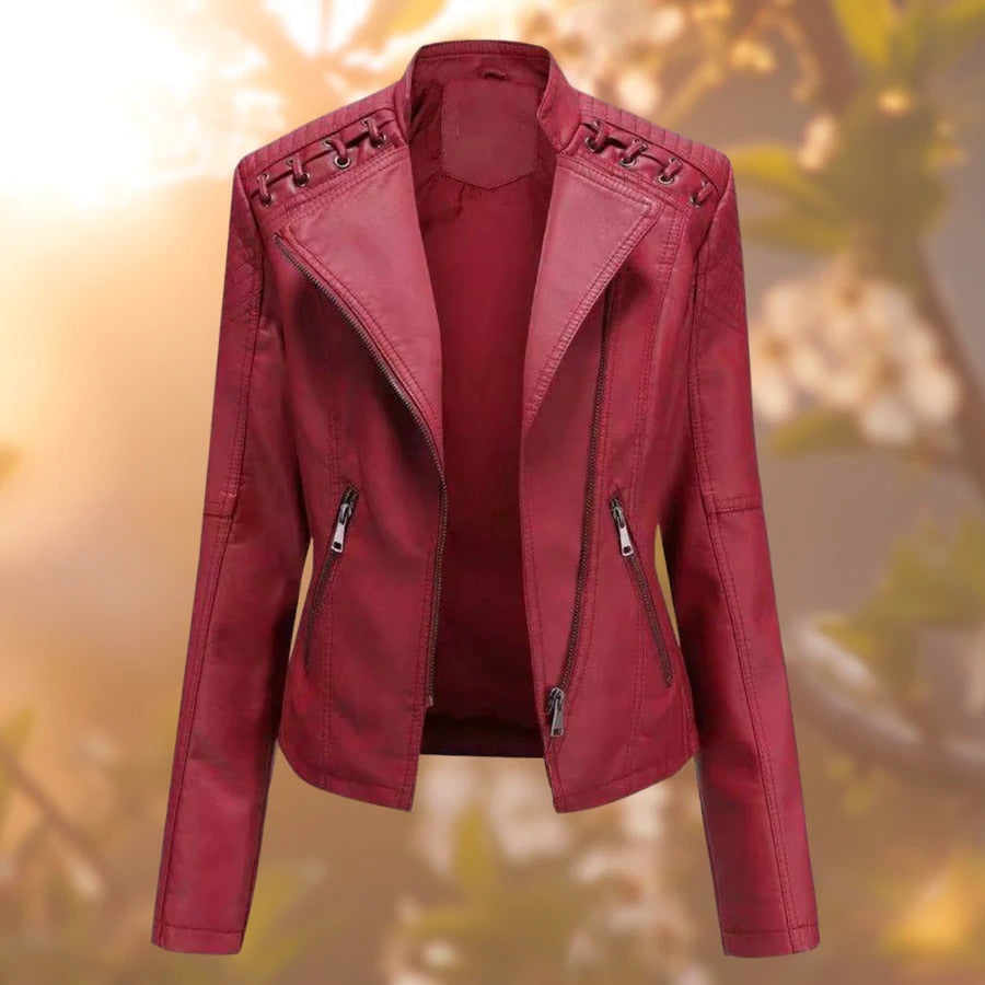 Lana - Chaqueta de cuero para mujer elegante y atemporal