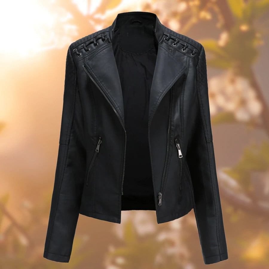 Lana - Chaqueta de cuero para mujer elegante y atemporal