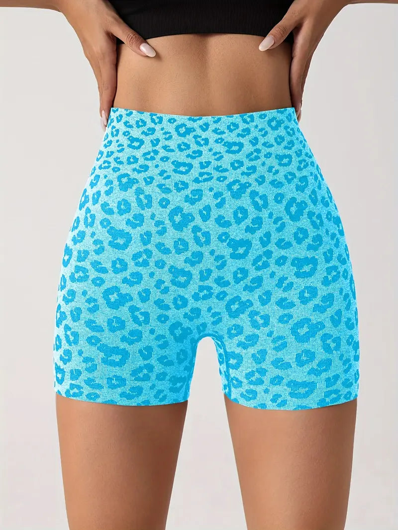 Venice – Shorts con estampado de leopardo sin costuras