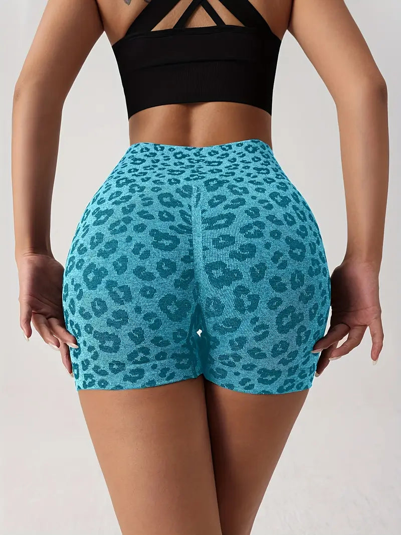 Venice – Shorts con estampado de leopardo sin costuras