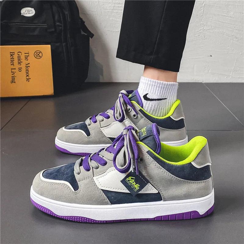 Ryler - Zapatillas skate bajas con cordones en contraste