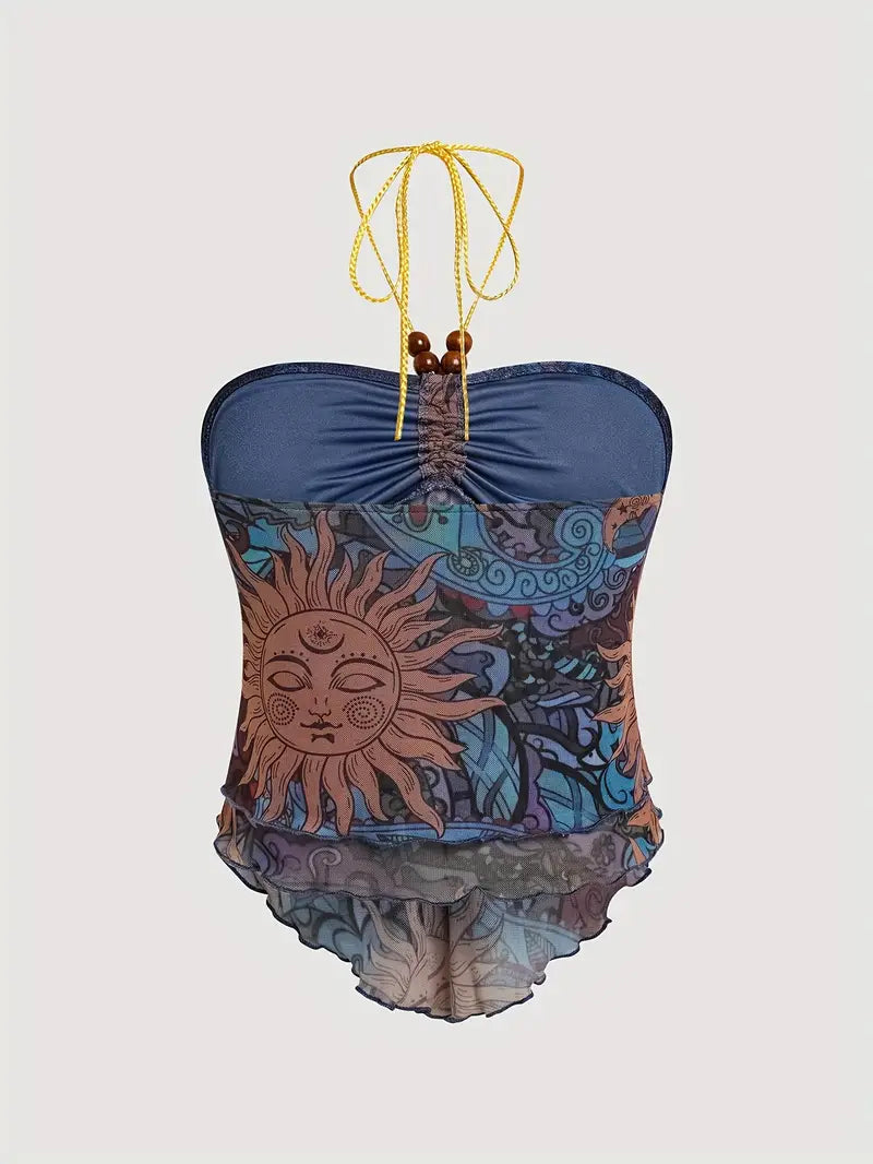 Carlita - Top Halter Bohemio