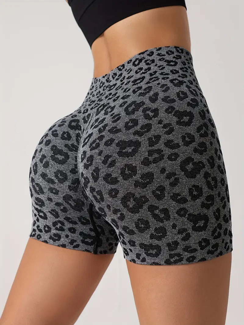 Venice – Shorts con estampado de leopardo sin costuras