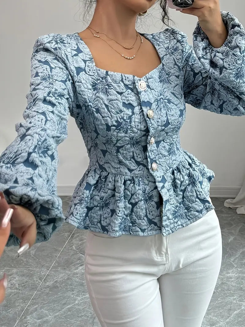 Verity – Blusa elegante con estampado floral