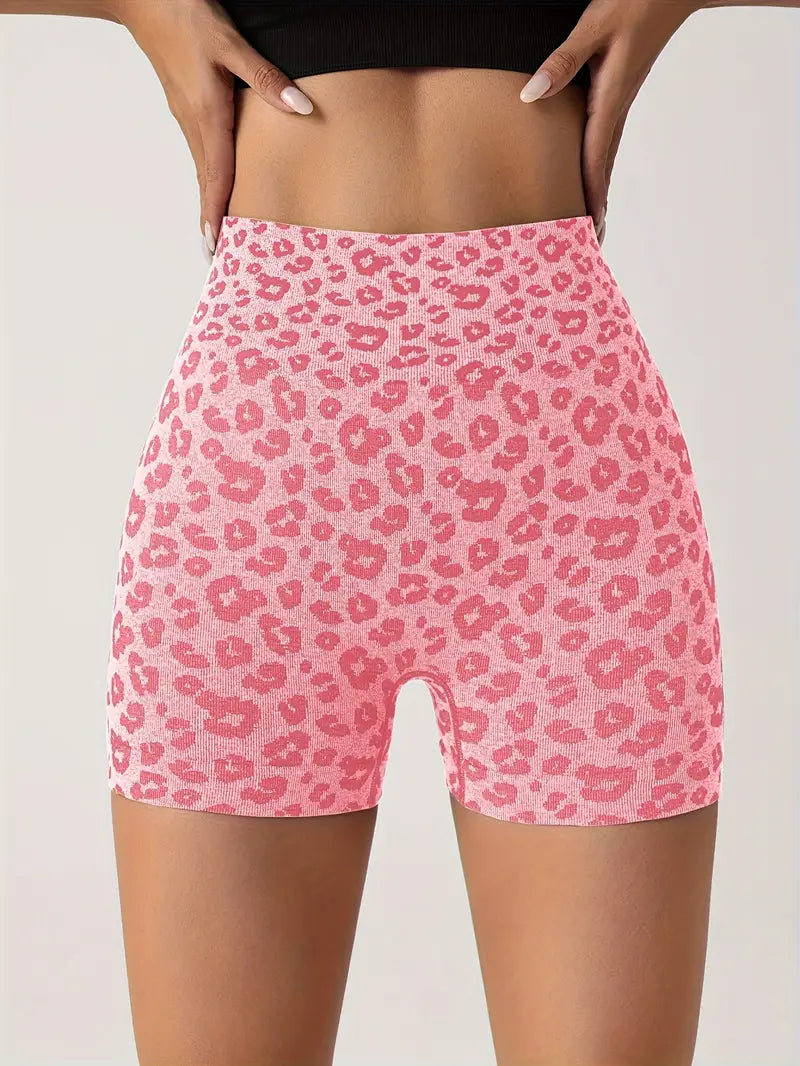 Venice – Shorts con estampado de leopardo sin costuras