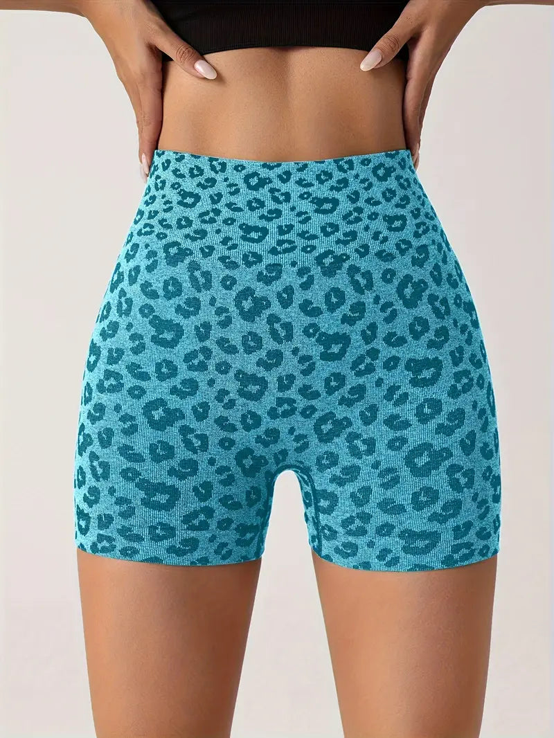 Venice – Shorts con estampado de leopardo sin costuras