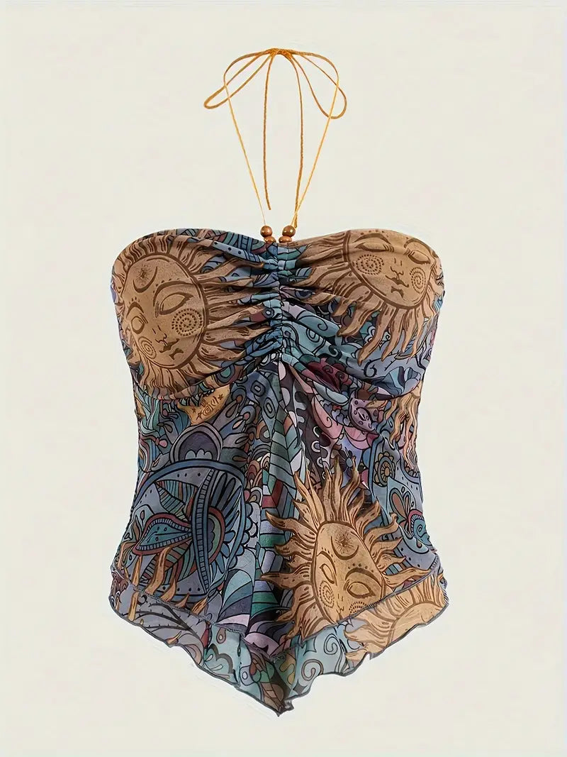 Carlita - Top Halter Bohemio