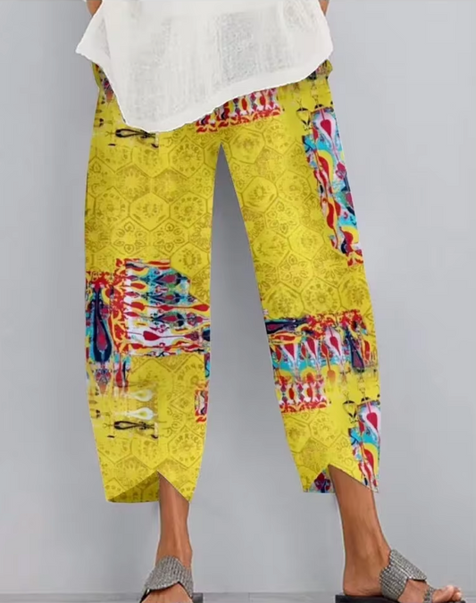 Amelia - Pantalones con Estampado Bohemio