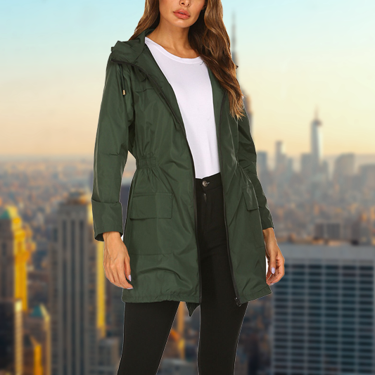 Janna - Chubasquero impermeable de exterior para mujer