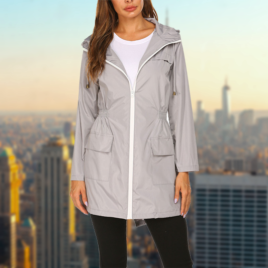 Janna - Chubasquero impermeable de exterior para mujer