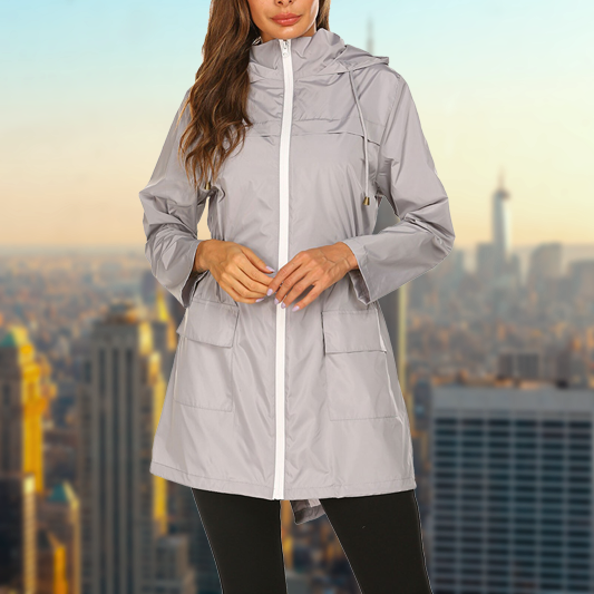 Janna - Chubasquero impermeable de exterior para mujer