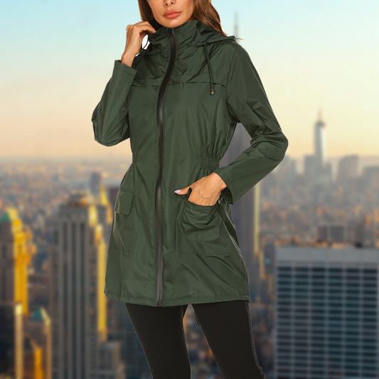 Janna - Chubasquero impermeable de exterior para mujer