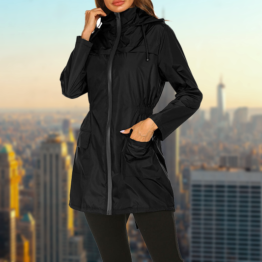 Janna - Chubasquero impermeable de exterior para mujer